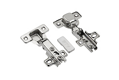 Завіса GTV накладна з пружиною зворотної дії і монтажною планкою h=0