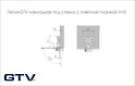 Петля быстросъемная GTV накладная для стекла без доводчика, с монтажной планкой h=0 и овальной заглушкой