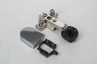 Петля GTV CIG быстросъемная накладная для стекла без доводчика, с монтажной планкой h=0 и овальной заглушкой