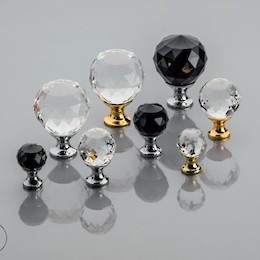 Мебельная ручка кнопка GTV Crystal