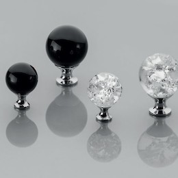 Мебельная ручка кнопка GTV Crystal