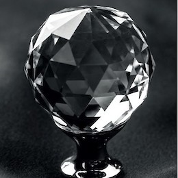 Мебельная ручка кнопка GTV Crystal