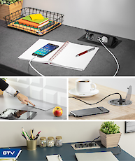 Встраиваемые розетки удлинители GTV