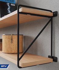 Мебельные полкодержатели  кронштейны GTV в стиле LOFT : Фотоальбом ПКФ Выбор