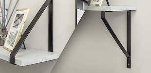 Мебельные полкодержатели  кронштейны GTV в стиле LOFT : Фотоальбом ПКФ Выбор