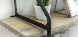 Мебельные полкодержатели  кронштейны GTV в стиле LOFT : Фотоальбом ПКФ Выбор