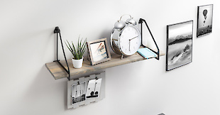 Мебельные полкодержатели  кронштейны GTV в стиле LOFT : Фотоальбом ПКФ Выбор