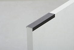 Планка торцева асиметрична алюмінієва C181 для плити 18 мм L = 5500мм чорний BRUSH (ціна за 1 пог.м)