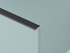 Меблева ручка - профіль В9 графіт BRUSH довжина 5950мм