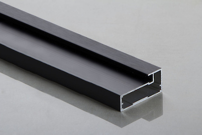 Фасадный алюминиевый профиль М4 L=5950 мм графит Brush