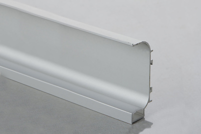 Профиль C образный для фасадов без ручек (ФБР) с пазом под LED-подсветку L=5950 мм алюминий