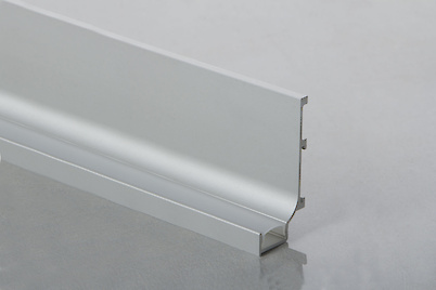 Профиль L образный для фасадов без ручек (ФБР) с пазом под LED-подсветку L=5950 мм алюминий