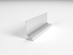 Профіль L подібний для фасадів без ручок (ФБР) з пазом під LED-підсвічування L = 5950 мм срібло