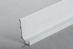 Профіль L подібний для фасадів без ручок (ФБР) з пазом під LED-підсвічування L = 5950 мм білий