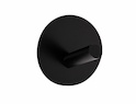 Гачок клейкий з нержавіючої сталі одинарний круглий/косий, чорний