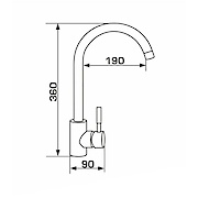 Cмеситель GRANADO ELCHE, Inox