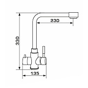 Змішувач GRANADO BADALONA, Inox