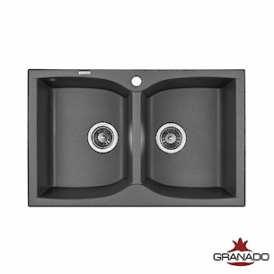 GR Мойка CORDOBA 780х500x200/200, цвет Grafito