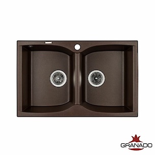 GR Мойка CORDOBA 780х500x200/200, цвет Marron