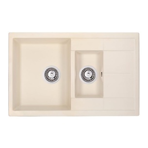 GR Мойка LEON 765х490x190/130, цвет Ivory