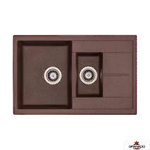 GR Мойка LEON 765х490x190/130, цвет Marron