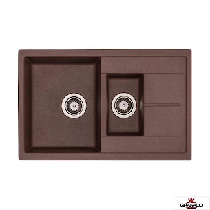 GR Мойка LEON 765х490x190/130, цвет Marron