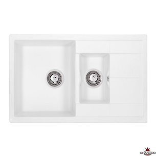 GR Мойка LEON 765х490x190/130, цвет White