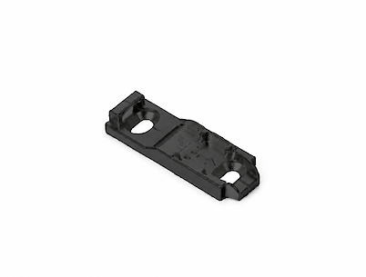 Линейная монтажная планка Hettich 8099 для Sensys под прикручивание h=0.5 мм, черный обсидиан