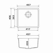 Мойка GRANADO гранитная UNDER TOP, цвет Terra