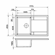 Мойка GRANADO гранитная VIGO, цвет Black