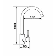 Змішувач GRANADO ELCHE, колір Black