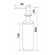 Дозатор Granado Redondo, колір Black