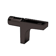 Полицетримач для скляних і дерев'яних полиць K-LINE Italiana Ferramenta без фіксації, чорний нікель