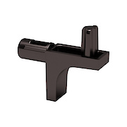 Полицетримач для скляних і дерев'яних полиць K-LINE Italiana Ferramenta з фіксацією, чорний нікель