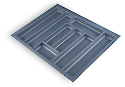 Лоток для столових приладів Standart 630х480 сірий