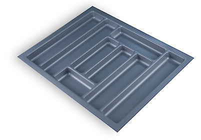 Лоток для столових приладів Standart 630х480 сірий