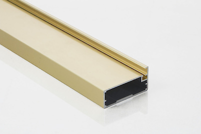 Фасадный алюминиевый профиль М21 L= 5950 мм золото полированное
