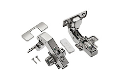 Завіса швидкознімна GTV 90 ° c дотягувачем, з монтажною планкою h = 0 і заглушками