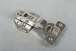 Завіса GTV PRESTIGE напівнакладна c дотягувачем, монтажною планкою h=0 з ексцентриком і заглушками