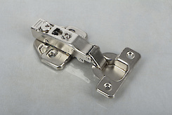 Петля GTV PRESTIGE накладная c доводчиком, монтажной планкой с эксцентриком и заглушками