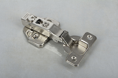 Петля GTV PRESTIGE накладная c доводчиком, монтажной планкой h=0 с эксцентриком и заглушками