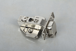 Петля GTV PRESTIGE накладная c доводчиком, монтажной планкой с эксцентриком и заглушками