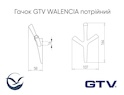 Меблевий гачок GTV WALENCIA потрійний