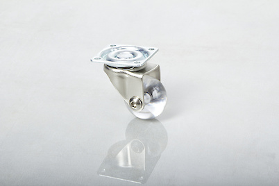 Мебельный ролик GTV BRAZYLIA D=35 без тормоза, прозрачный