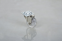 Мебельный ролик GTV BRAZYLIA D=50 без тормоза, прозрачный