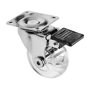 Меблевий ролик GTV BRAZYLIA D=75 з гальмом, прозорий