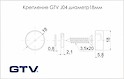 Крепление GTV для зеркала (стекла), диаметр 18мм, J04A2 хром