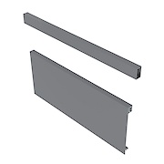 Передня панель H=110 і релинг L=1200 GTV для високої внутрішньої шухляди AXIS PRO, антрацит