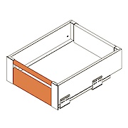 Передня панель H=110 і релинг L=1200 GTV для високої внутрішньої шухляди AXIS PRO, антрацит