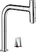 Смеситель HANSGROHE SELECT M71 с выдвижным душем 73818000, цвет хром